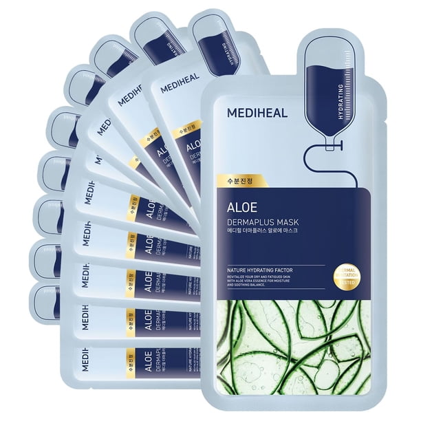 Mascarilla Mediheal Dermaplus Aloe Hydrating (10 unidades)