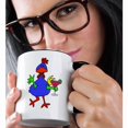 thumbnail image 2 of 3drose, Cute Funny Unique Funky Chicken Drinking Margarita Cartoon, 11oz Two-tone Black Mug, 2 of 6