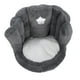thumbnail image 5 of Floor Chair with Back Support Chair Cushion Anti Slip Cute Soft Comfort Velvet Floor Pillow Seating for Office Kids Grey, 5 of 5