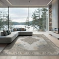 thumbnail image 2 of ODIKA 8'x10' Washable Area Rug Durable, Non-Slip Abstract Way Muted Asymmetric Dab Print Contemporary Lightweight for Living Room, Under Sectional, Family, 2 of 7