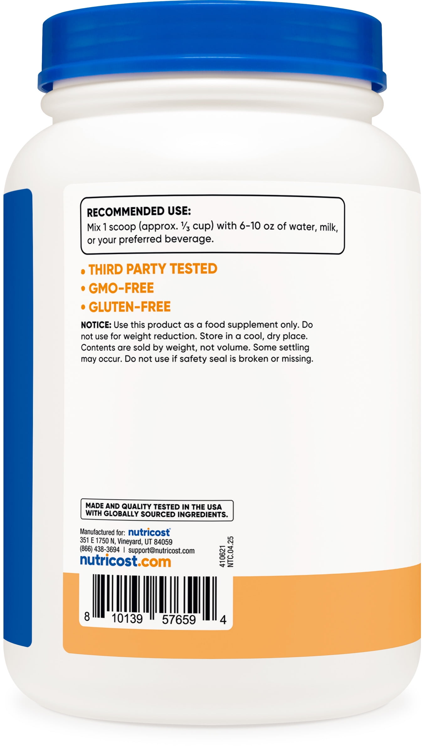 Nutricost Whey Protein Concentrate Powder 2 lb Churro Flavored - Non-GMO, Gluten-Free