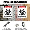 thumbnail image 3 of Portrait Biohazard OSHA Danger Aluminum Sign 24 Inch x 18 Inch - 5 Pack, 3 of 8