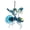 Blue, variant on Solar Hanging Garden Lights with Creative Insect Design, Robust Iron Bee/Dragonfly/Butterfly Decor, Sturdy Resilient Waterproof Outdoor Lamp for Fence, Patio & Yard