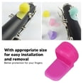 thumbnail image 3 of Soft Silicone Thumb Rest Cushion Comfortable Finger Protection Anti Slip Design Durable Material For Clarinet Oboe Purple, 3 of 8