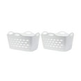 thumbnail image 4 of Mainstays 1.6 Bushel Flexible Rectangular Laundry Basket, 2 Pack, White, 4 of 4