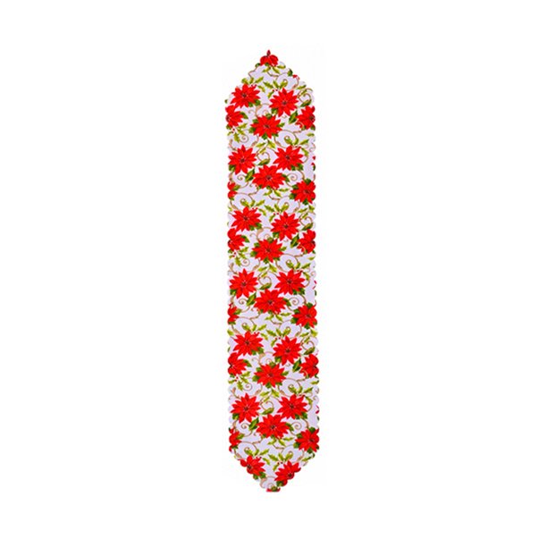 Naiovety Camino de de Navidad plegable cómodo resistente al desgarro mantel decoración Festivel reutilizable impreso mantel fiesta doméstica Kits de decoración para fiestas Tipo 2 Naiovety HA068908-02