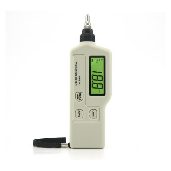 Vibration Meter Portable Digital Vibration Meter High Accuracy Vibration Tester AR63A Velocity Measuring Range 0.1~199.9mm/s ,Easy to Operate