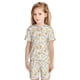 thumbnail image 5 of Fotbe Floral1 Pijama Estampada de 2 Piezas para Niños – Ropa de Dormir de Manga Corta Cómoda para Niños y Niñas, Camiseta y Shorts de Algodón-Large, 5 of 5