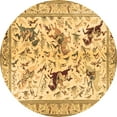thumbnail image 1 of Ahgly Company Indoor Round Animal Brown Traditional Area Rugs, 5' Round, 1 of 4
