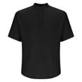 thumbnail image 5 of Mens Summer Tops, Short Sleeve Shirts for Men Casual Vintage Solid Color Button Up Notch Neck T-Shirts S-3XL, 5 of 5