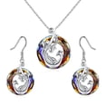 thumbnail image 1 of Collar de pendiente de cobre de cristal infinito, llama de renacimiento de Fénix de cristal colorido, 20MM Sincero Electrónica, 1 of 5