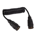 thumbnail image 4 of Trailer Wiring Adapter, 7Pin Plug Socket Trailer Extension Cable Flame Retardant Rustproof 2m  Conductivity  for Trucks  RVs, 4 of 8