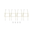 thumbnail image 1 of 4pcs Spring Wall Plate Hangers Metal Hanger with Golden Coating Decorative Dish Holder with Hooks 6 Inches, 1 of 6