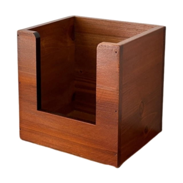 Expositor de madera para lápices labiales, caja de almacenamiento de maquillaje, organizador rústico de madera para el cuidado de la piel, organizador 155 cm x 135 cm x 155 cm
