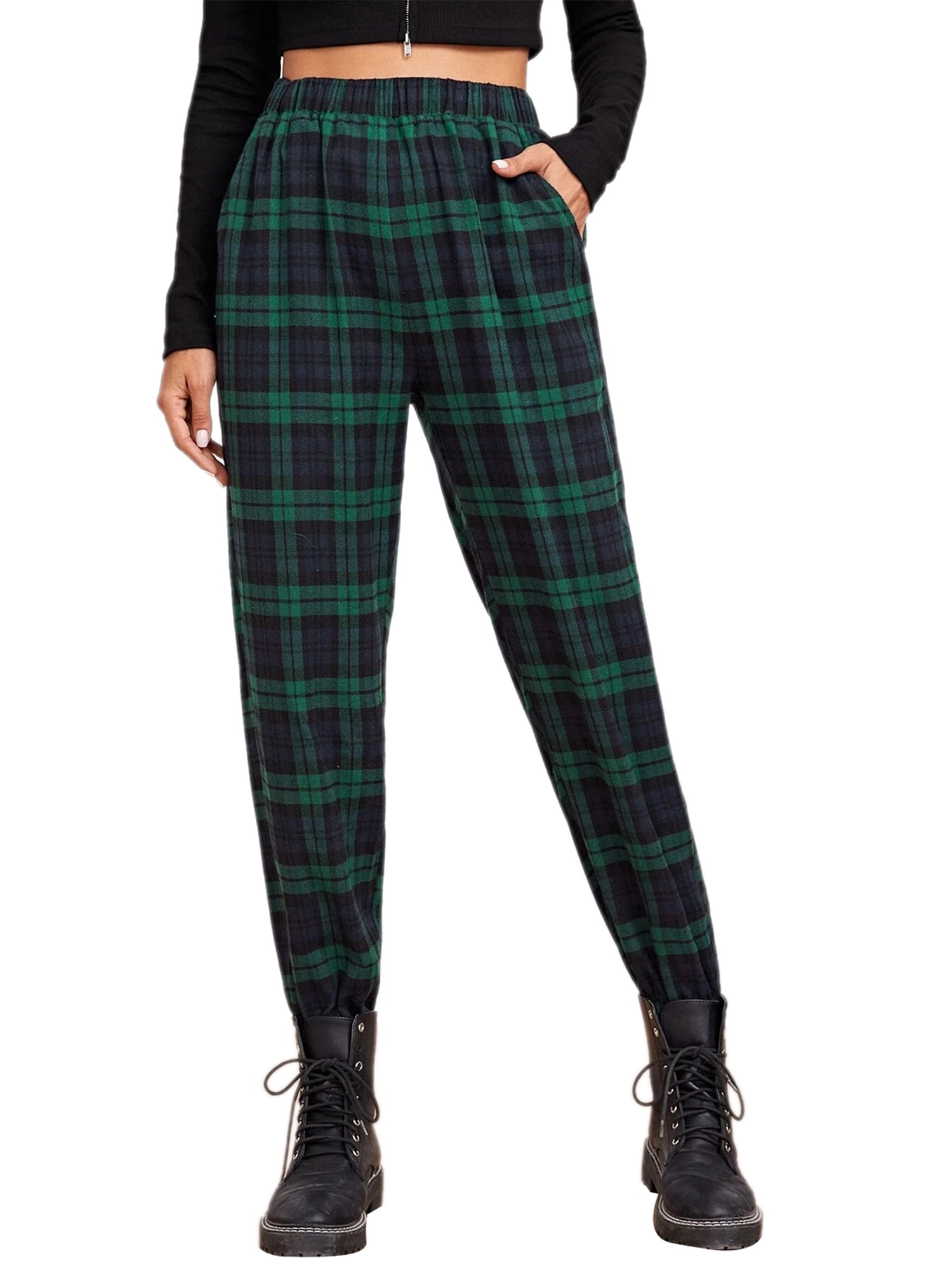 plaid sweatpants