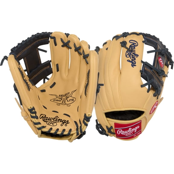 Rawlings Select Pro Lite 11.5-Inch Glove | Anthony Volpe Model | RHT/LHT | Camel/Navy