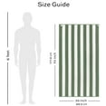 thumbnail image 2 of White Classic Luxury Cabana Stripe Cotton Beach Towels, Green, 35 x 70, 2 Pack, 2 of 6
