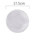 thumbnail image 4 of Youliang Round Glass Dinner Plate, Clear Glass Hammered Dish for Kitchen Home (7 Inch), 4 of 4