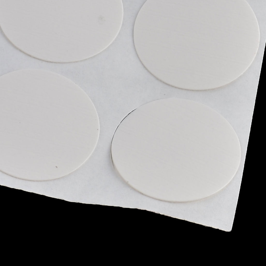 Furniture Plastic Selfadhesive Screw Hole Stickers Covers Sheet White 54 in 1