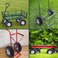 thumbnail image 5 of 10" Flat Free Tires, 4.10/3.50-4 Air Less Tires Wheels with 5/8" Bearings, Solid Rubber Tyre Wheels for Hand Truck, Trolley, Garden Wagon Cart, Wheelbarrow, Lawn Mower (2 Pack), 5 of 8