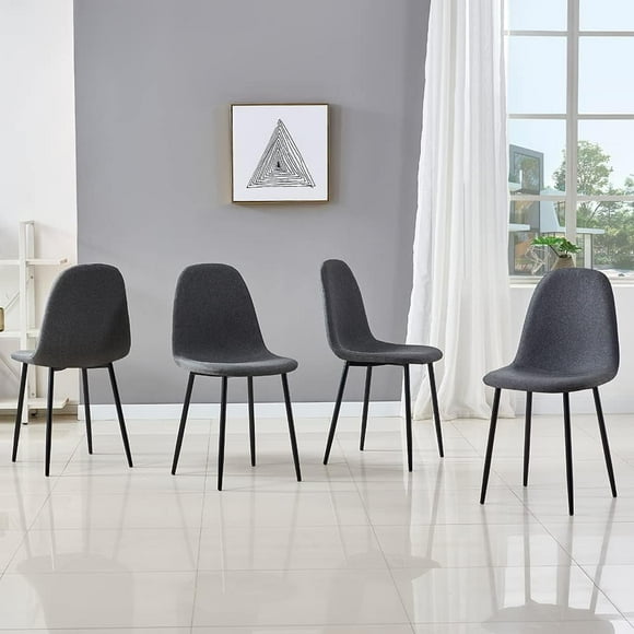 Cuatro sillas de 88cm de altura, acolchadas, sencillas y de moda