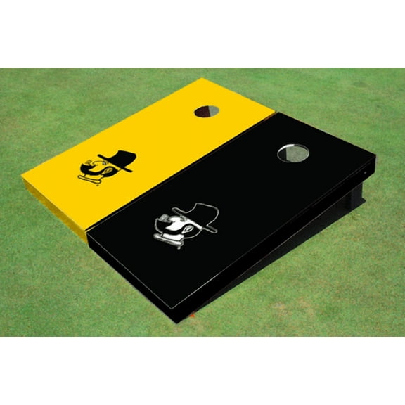 Appalachian State University "A" Alternating Solid Cornhole Boards