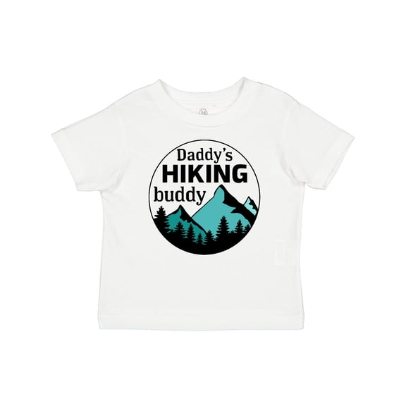 Inktastic Daddy's Hiking Buddy with Mountains and Trees Boys or Girls Baby T-Shirt