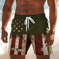 thumbnail image 3 of XINPINGMens 250 Anniversary Usa Shorts 4th Of July Outfits Short Patriotic Drawstring American Flag Print Bathing Suits 1776 2026 Casual Baggy Athletic Board Shorts with Liner, 3 of 5