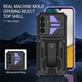 thumbnail image 4 of CCSamll Case for Samsung Galaxy A24 4G with Belt Clip Holster, Heavy Duty Protection Armor Case with Kickstand Sturdy Durable Phone Cover for Samsung Galaxy A24 4G JG Purple, 4 of 7