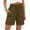 *Coffee, variant on ClodeEU Women's Linen High Waist Elastic Waist Shorts, Casual Summer Short with Pockets for Vacation Army Green,Women's Plus L