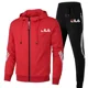 thumbnail image 3 of Primavera y otoño nueva ropa deportiva para hombres conjunto de 2 piezas chaqueta con cremallera pantalones deportivos casuales ropa de marca hombres conjunto de ropa deportiva para correr, 3 of 5
