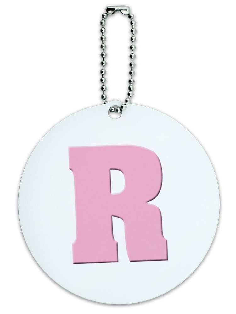 Graphics and More Letter R Initial Baby Girl Block Font Pink Shower ...