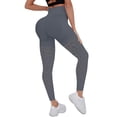 thumbnail image 2 of Celsior Cellulite Leggings No Curling Lift Pants Lightweight Slim Fit Pants 3D Anti Cellulite Leggings for Women Resistance Band Leggings Anti Cellulite Leggings 3D Gym Leggings for Women Grey M, 2 of 9