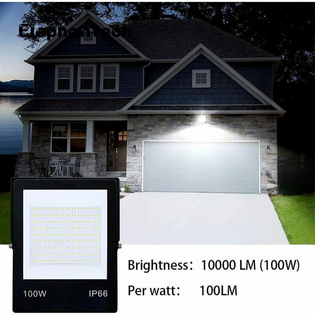 Foco Proyector LED Exterior 100W Antideslumbrante 6500K blanco frío