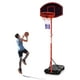 Costway Height-Adjustable Basket Hoop, Portable Backboard System Stand with 2 Wheels, Fillable Base, Weather-Resistant Nylon Net - image 1 of 10