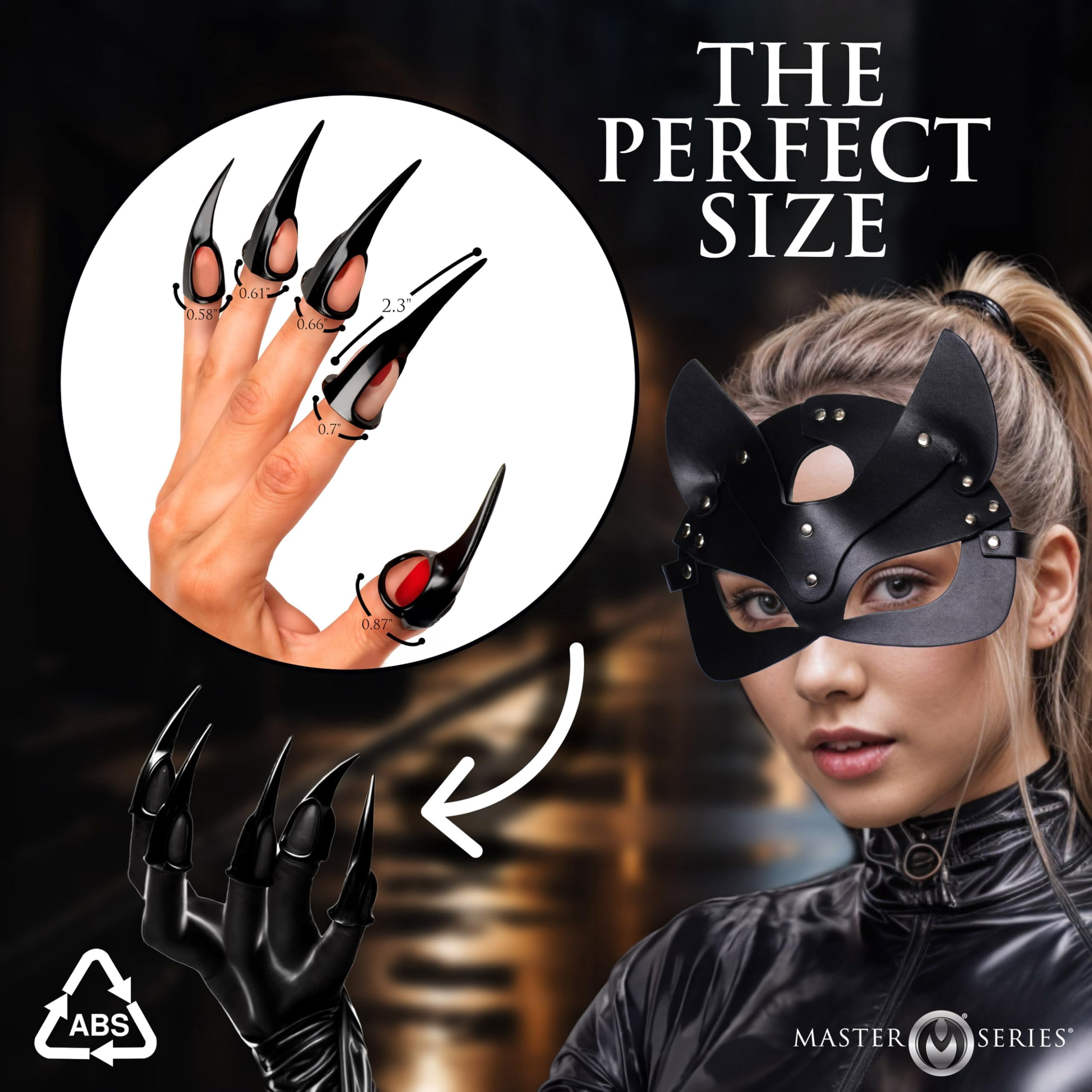 Talons 10 Piece Claws - Black