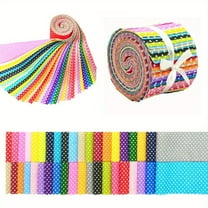 40Pcs Jelly Roll Fabric Strips for Quilting and Sewing, 2.6" x 20" Precut Fabric for DIY Crafting, Spot Solid Color Series