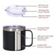 thumbnail image 5 of Bearachild Taza portátil de acero inoxidable con tapa de asa, Camper, taza para beber leche aislada al vacío, botella para acampar, hogar, coche al aire Mostrada Rosado Bearachild HA010518-06B, 5 of 6