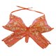 thumbnail image 5 of Top corto de mariposa con lentejuelas brillantes, camiseta sin mangas tribal para discoteca, ropa de baile, sujetador halter Naranja, 5 of 9