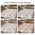 thumbnail image 7 of ODIKA 5'x7' Ultra-Soft Area Rug, Purple Boho Abstract Ombre Stripes Vintage Motif Watercolor Blend None Washable, Bare feet friendly, Silk-Touch for Bedroom Home office, 7 of 7