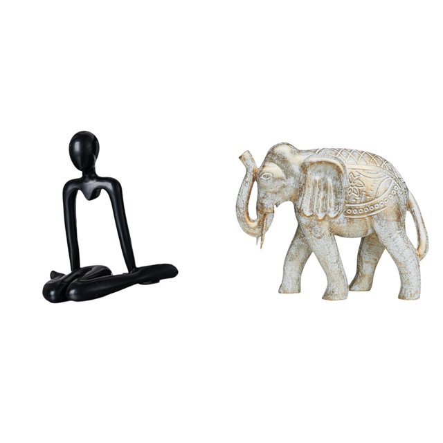 Figura de pensador, escultura de , adorno abstracto de escritorio, tallado a mano, decoración rústica de madera, ideal para regalar en la ofic