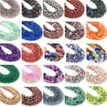 thumbnail image 2 of Cuentas de piedra natural de 4 a 10 mm, ágata india, ojo de tigre, jade, cuarzo rosa, jaspes, cuentas de warist redondas para hacer joyas, pulseras de bricolaje, 2 of 5