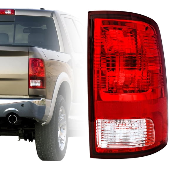 HOUGEET Tail Light Fit for Dodge Ram 1500 2500 3500 2009-2018 Rear Back TailLights Assembly Replacement Right Passenger Side - CH2819124