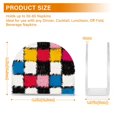 thumbnail image 4 of Yayeee Napkin Holder for Table Kitchen Paper Tissue Organization, White Checkered Pattern, 4 of 8