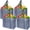 Gray, variant on 4 Pack Reusable Grocery Shopping Bag w/Hard Bottom, Foldable, Multi-Purpose Heavy-Duty Tote, Daily Utility Bag, Stands Upright, Sustainable (Gray)