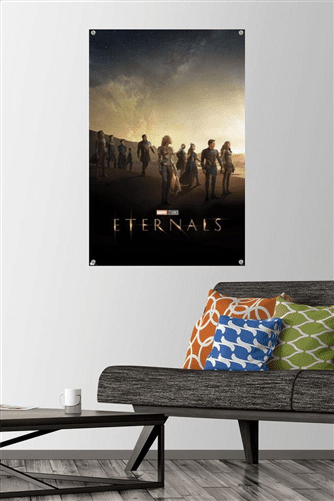Marvel Eternals - Group Key Art Wall Poster with Pushpins, 22.375" x 34"
