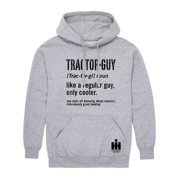 Tractor Guy IH Athletic Gray Farm Hooded Sweatshirt Hoodie D20837-ATH