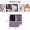 thumbnail image 5 of Purple Black Cloth Napkins, Farmhouse Striped Modern Abstract Art Washable and Reusable Dinner Napkins Set of 8, Table Napkin for Kitchen Party Birthday Wedding Hotel Housewarming 20"x20", 5 of 9
