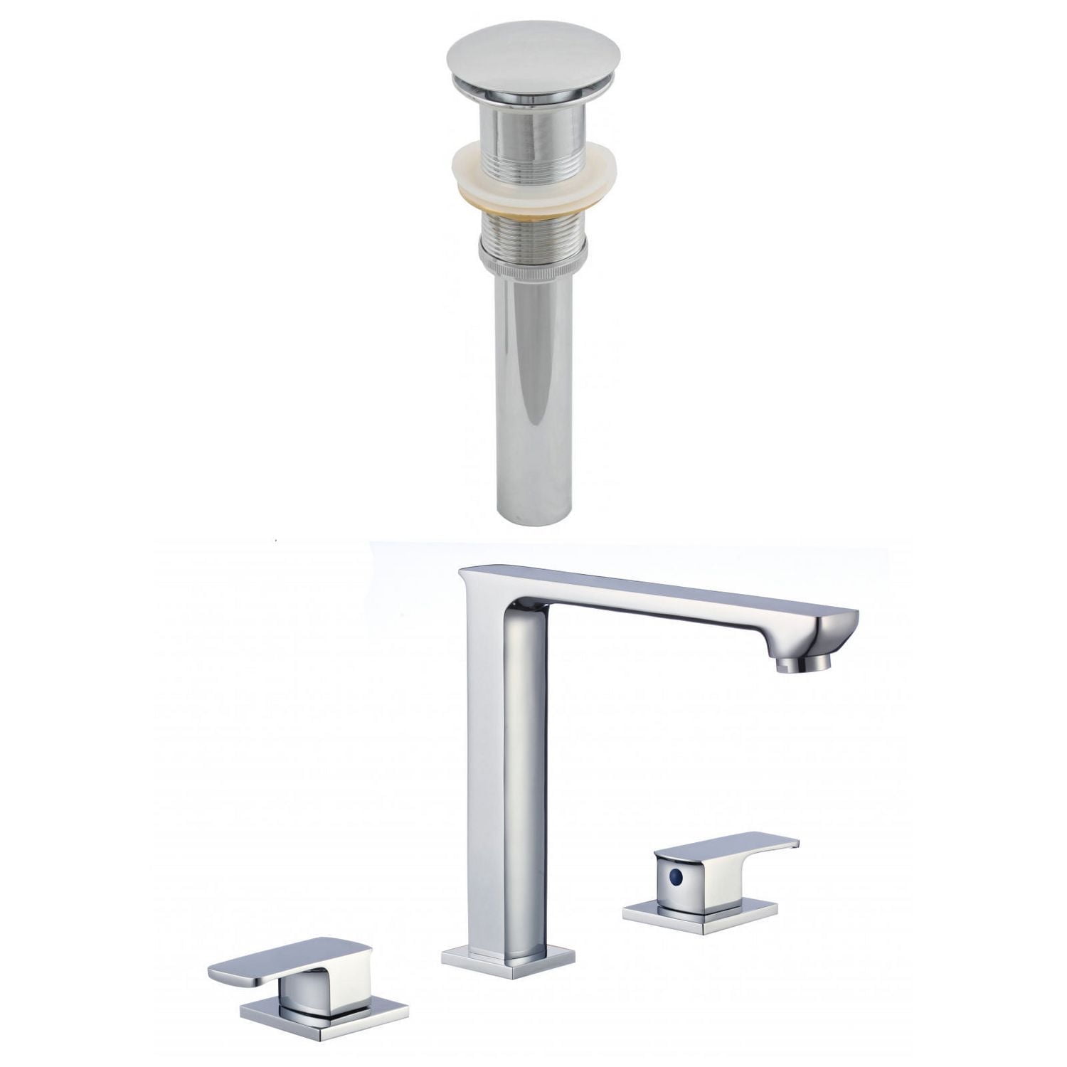 American Imaginations 10.5-in. W Bathroom Sink Faucet Set AI-23448