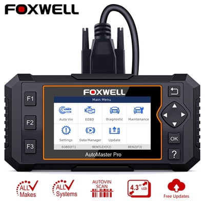 Foxwell NT624 Elite OBD2 Scanner Full System Diagnosis with EPB Oil Service Reset Transmission ABS SRS Airbag SAS Check Engine Light Code Reader OBDII Automotive Auto Diagnostic Scan Tool